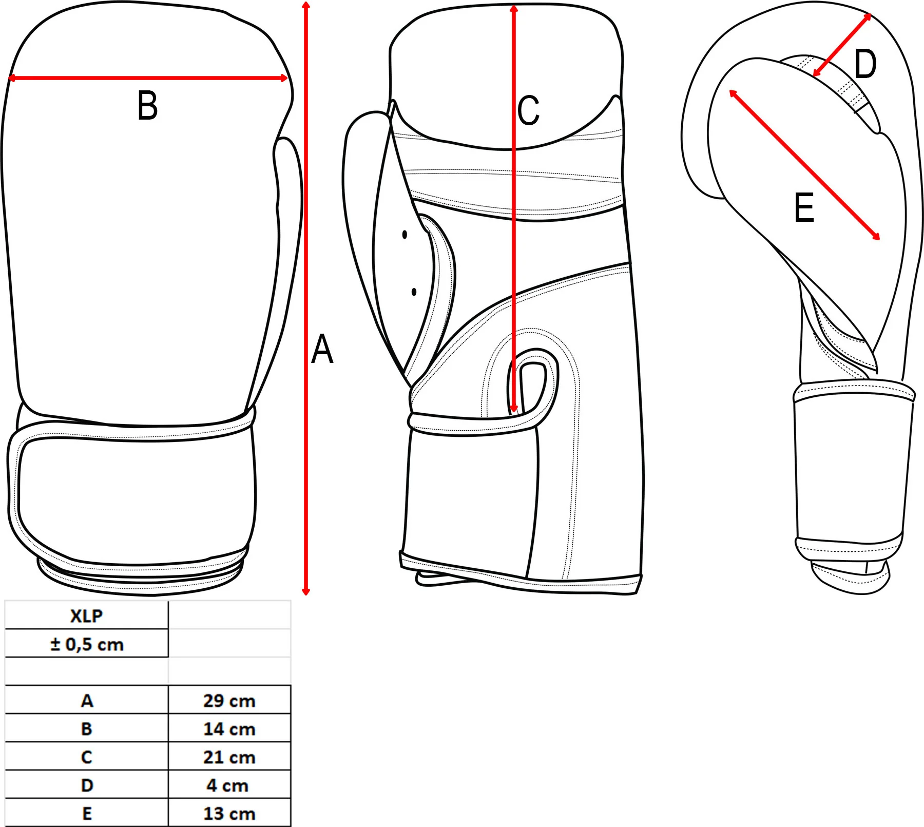 TOP TEN XLP Blue /White Boxing gloves, 2268-61 - Image 8