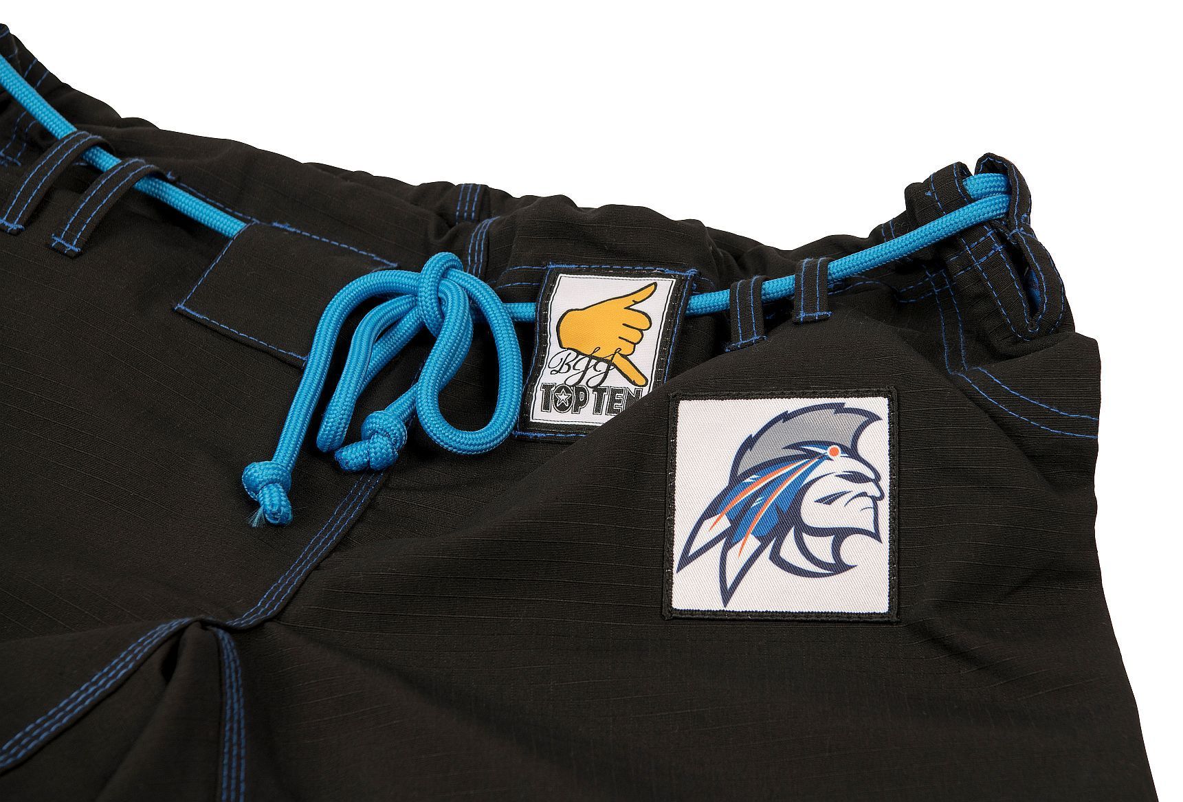 Top Ten Brazilian Jiu Jitsu Uniform Mohicans - Black - Image 4
