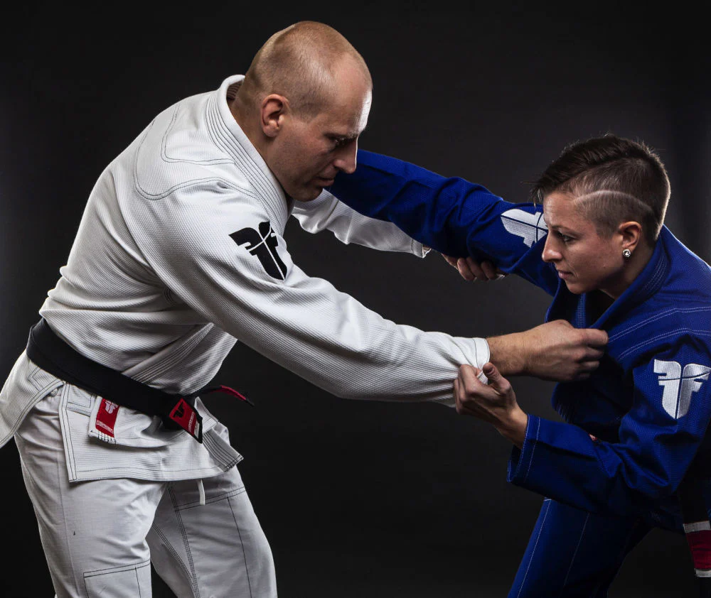 Fighter BJJ Gi Pearl Weave Uniform - blue, BJJBLU-07 - Image 4