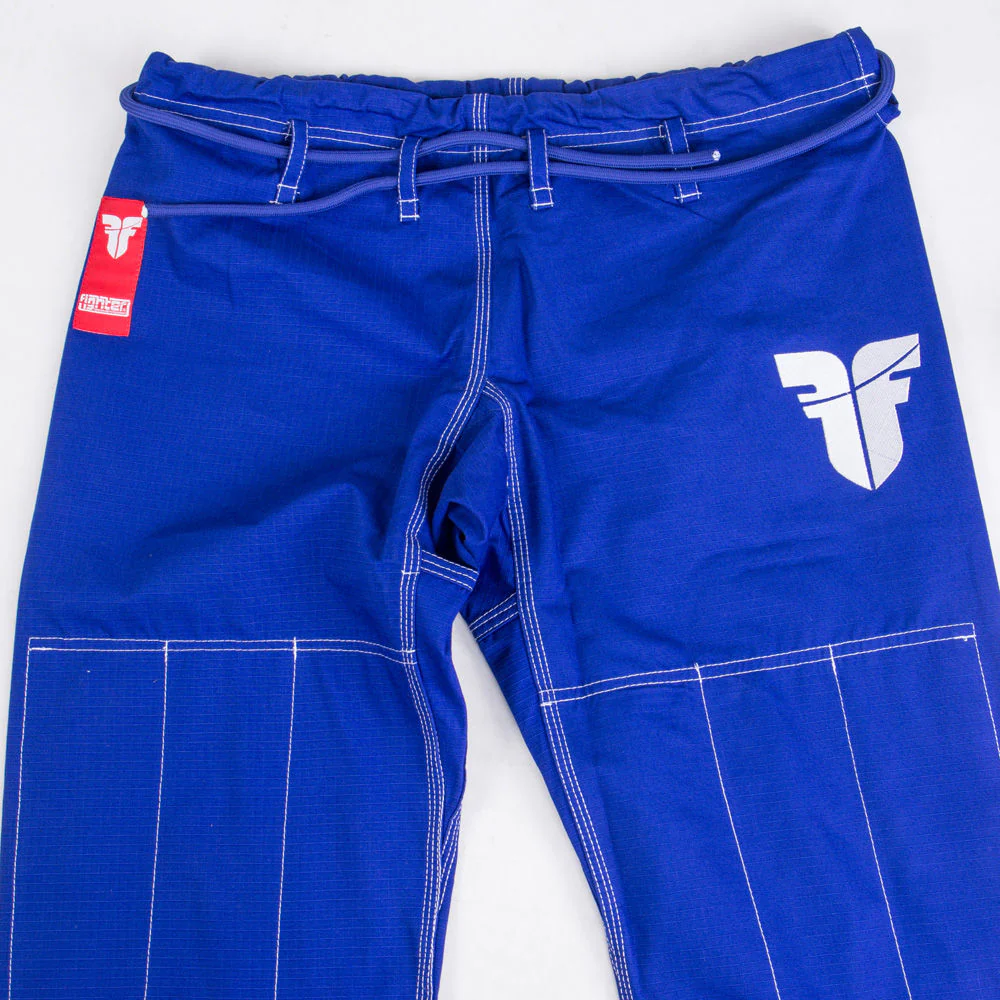 Fighter BJJ Gi Pearl Weave Uniform - blue, BJJBLU-07 - Image 9