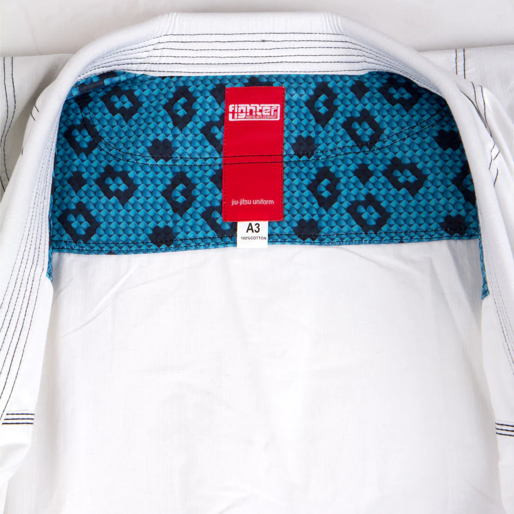 Fighter BJJ Gi Pearl Weave Uniform - white, BJJBW-08 - Image 3