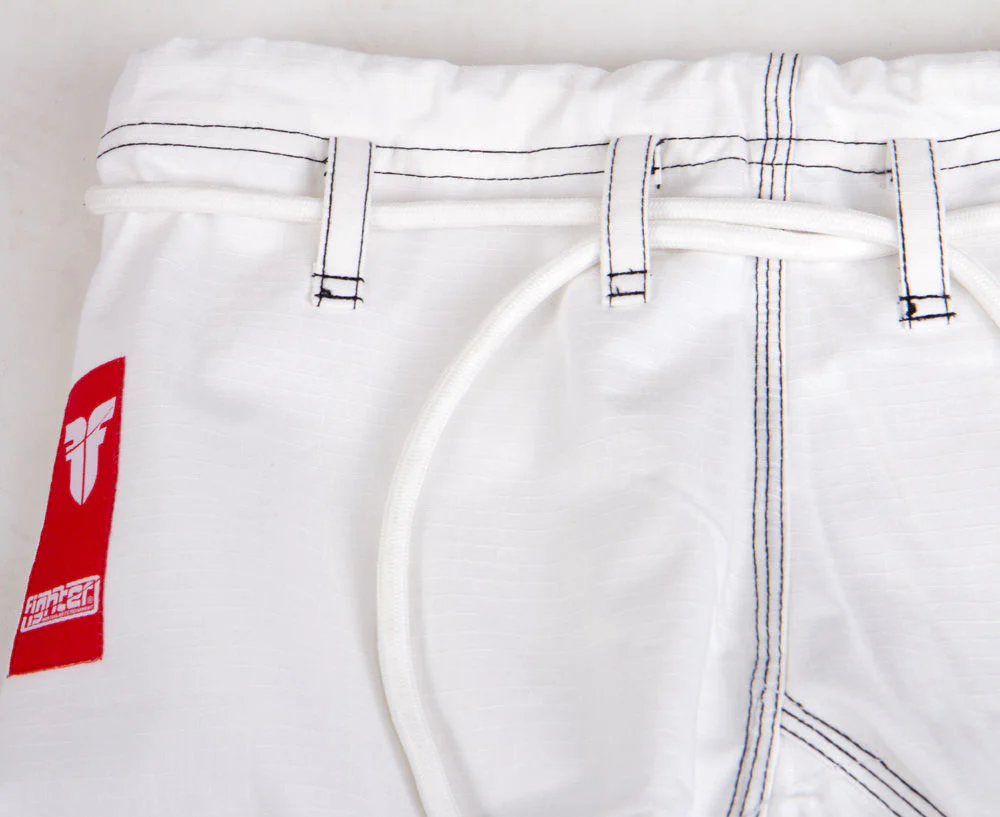 Fighter BJJ Gi Pearl Weave Uniform - white, BJJBW-08 - Image 4