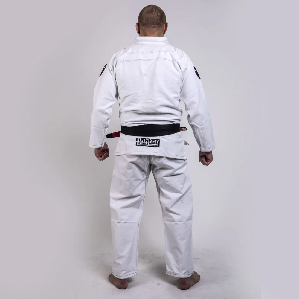 Fighter BJJ Gi Pearl Weave Uniform - white, BJJBW-08 - Image 6
