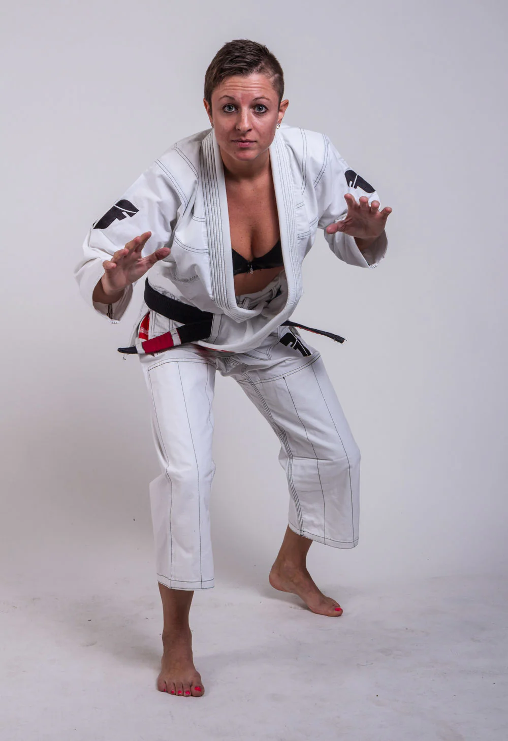 Fighter BJJ Gi Ripstop Uniform - White, BJJBW-05 - Image 6