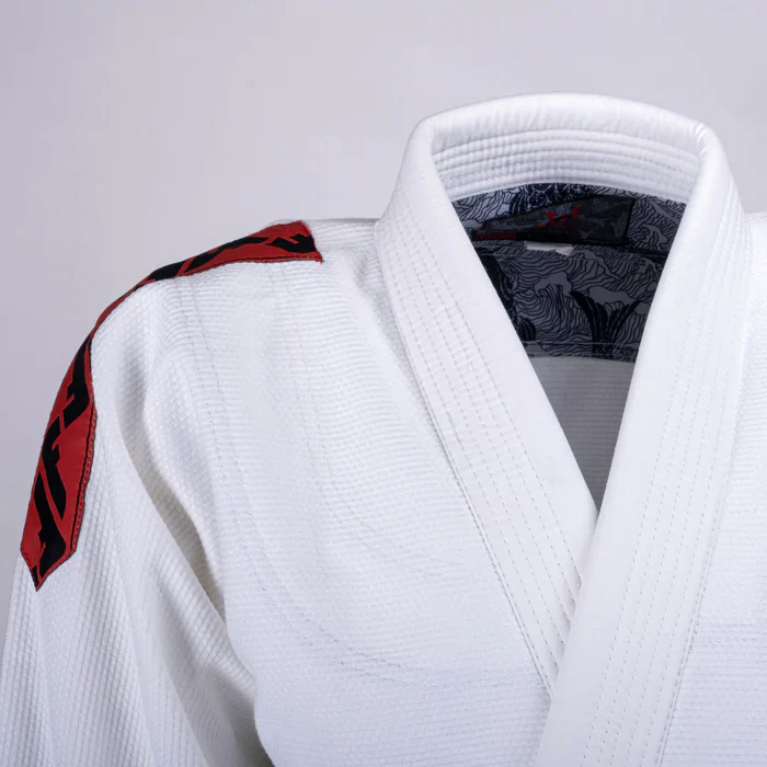 Fighter BJJ Uniform Samurai - white, BJJBW-N03 - Image 4