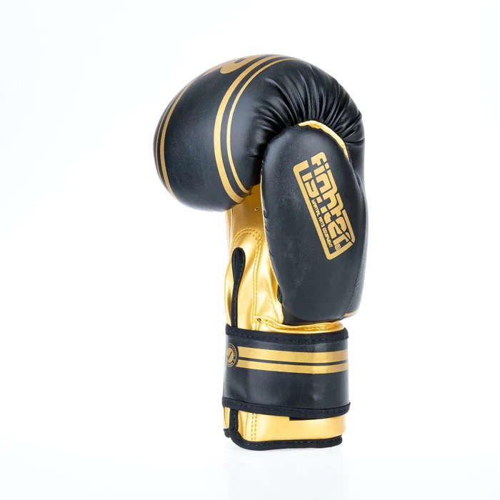 Fighter Boxing Gloves Basic Stripe - black/gold - Image 8
