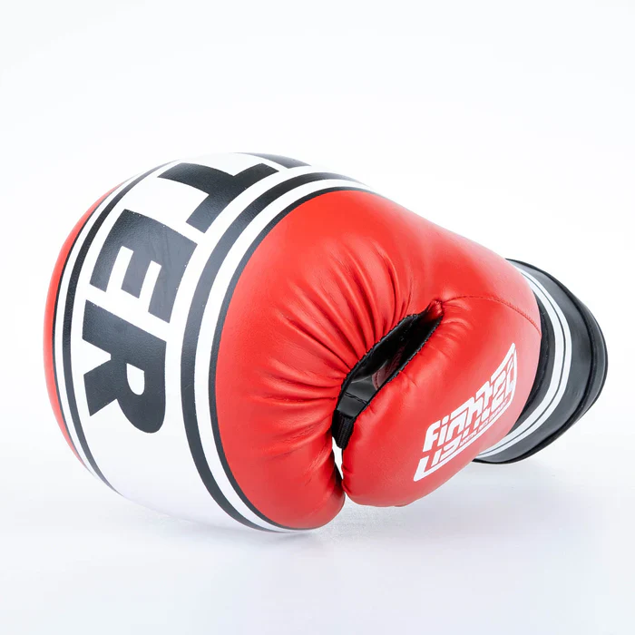 Fighter Boxing Gloves Basic Stripe - red - Image 3