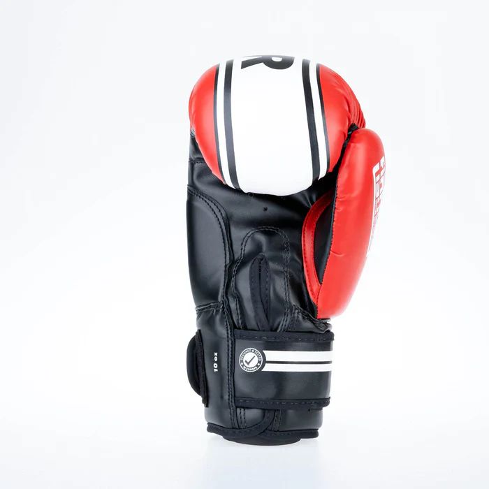 Fighter Boxing Gloves Basic Stripe - red - Image 4