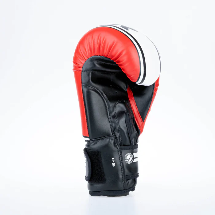 Fighter Boxing Gloves Basic Stripe - red - Image 5