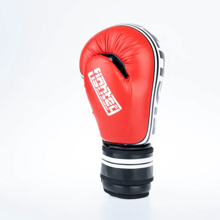 Fighter Boxing Gloves Basic Stripe - red - Image 9