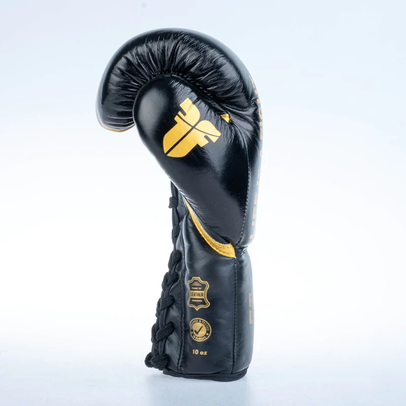 Fighter Boxing Gloves Competition - black/gold, FBGF-002GL - Image 4