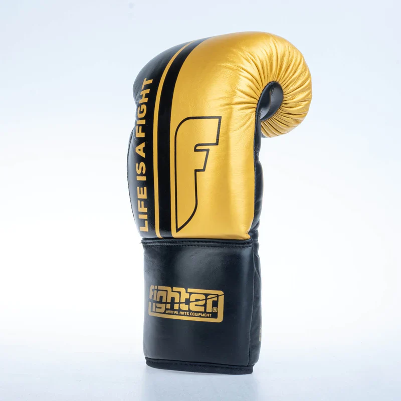 Fighter Boxing Gloves Competition - black/gold, FBGF-002GL - Image 7