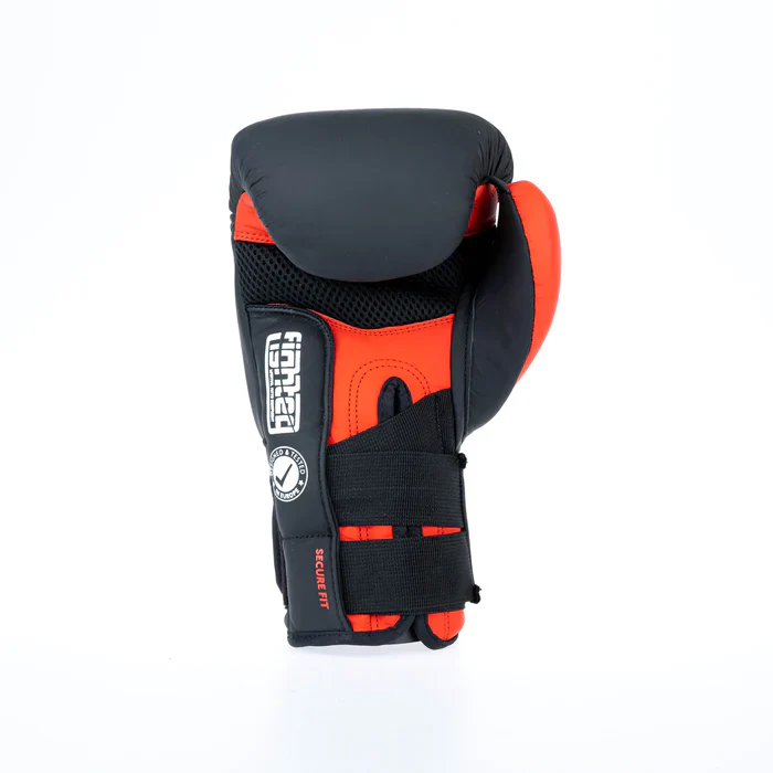 Fighter Boxing Gloves Secure Fit - black/red - Image 11
