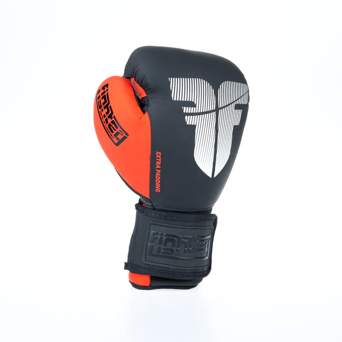 Fighter Boxing Gloves Secure Fit - black/red - Image 8