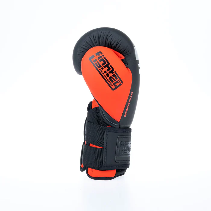 Fighter Boxing Gloves Secure Fit - black/red - Image 9