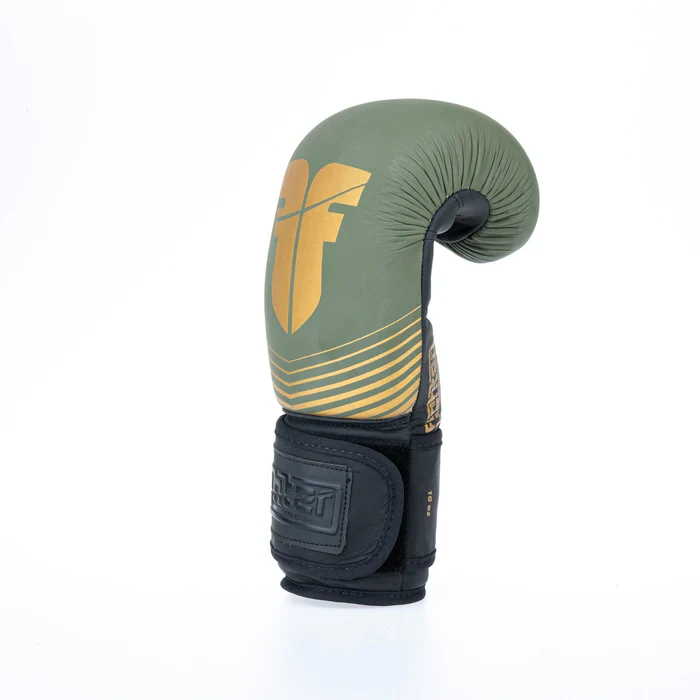 Fighter Boxing Gloves SPLIT Stripes - khaki/gold - Image 5