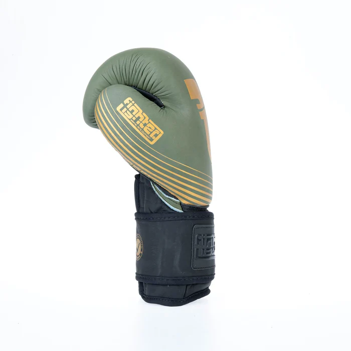 Fighter Boxing Gloves SPLIT Stripes - khaki/gold - Image 7