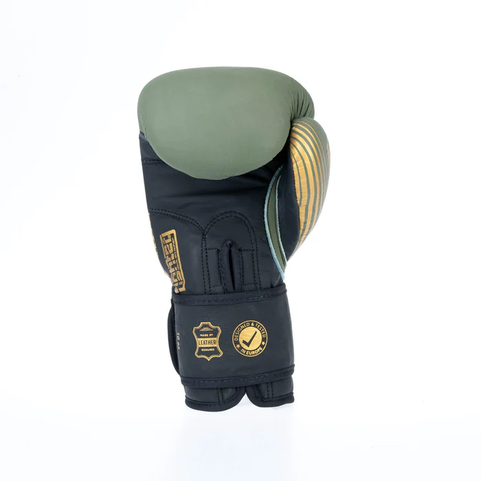 Fighter Boxing Gloves SPLIT Stripes - khaki/gold - Image 9