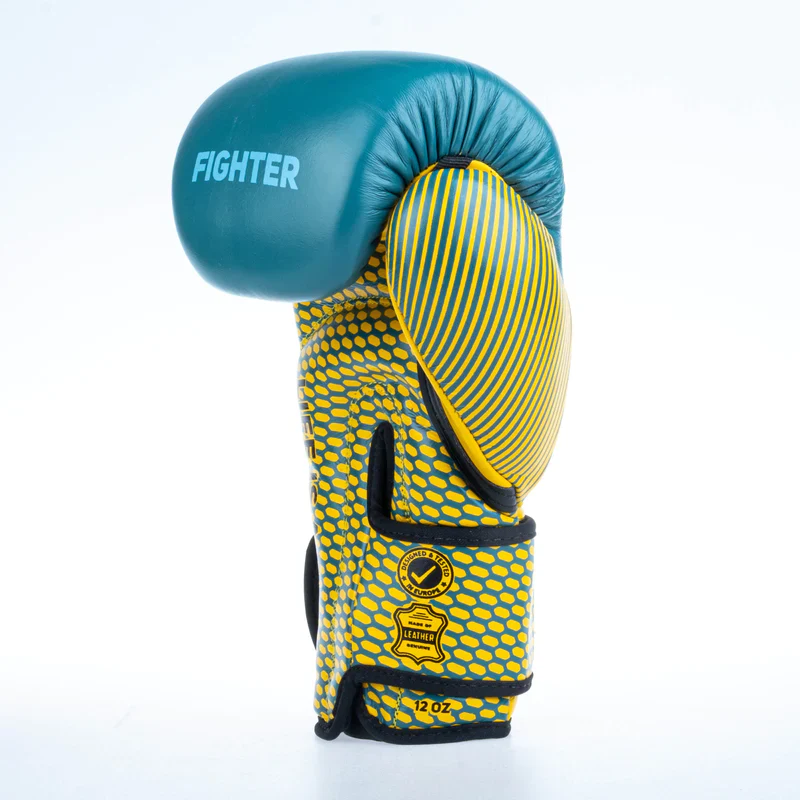 Fighter Boxing Gloves Training - blue/yellow, FBG-TRN-003 - Image 3
