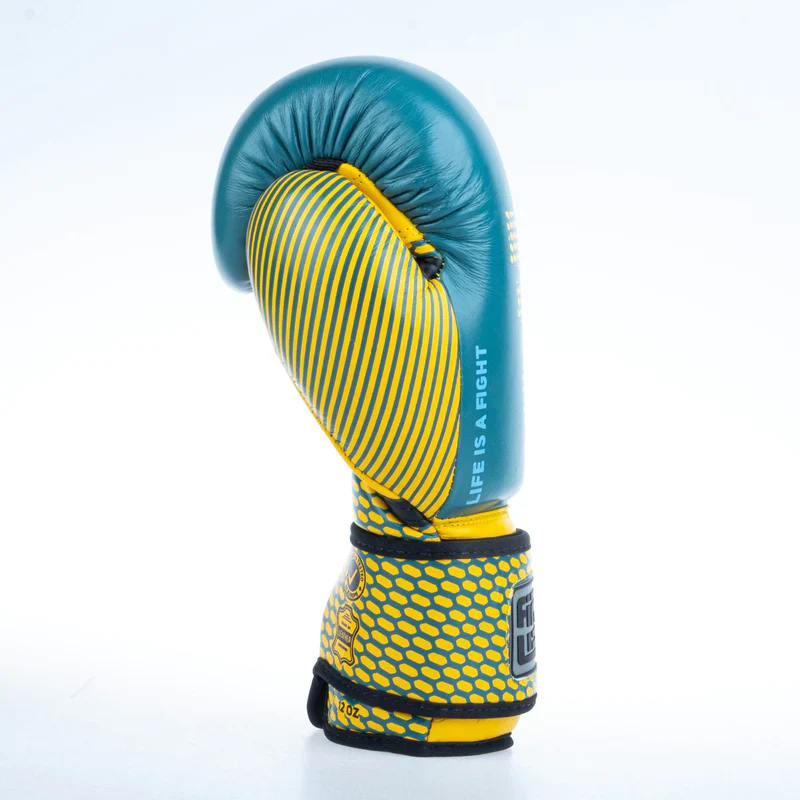 Fighter Boxing Gloves Training - blue/yellow, FBG-TRN-003 - Image 4