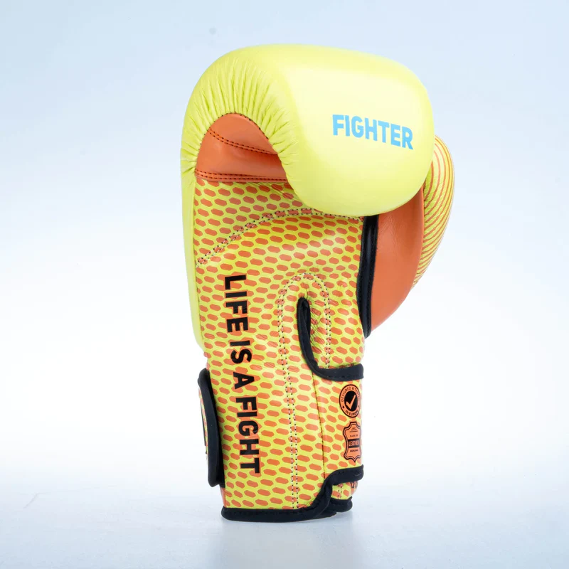 Fighter Boxing Gloves Training - yellow/orange, FBG-TRN-004 - Image 9