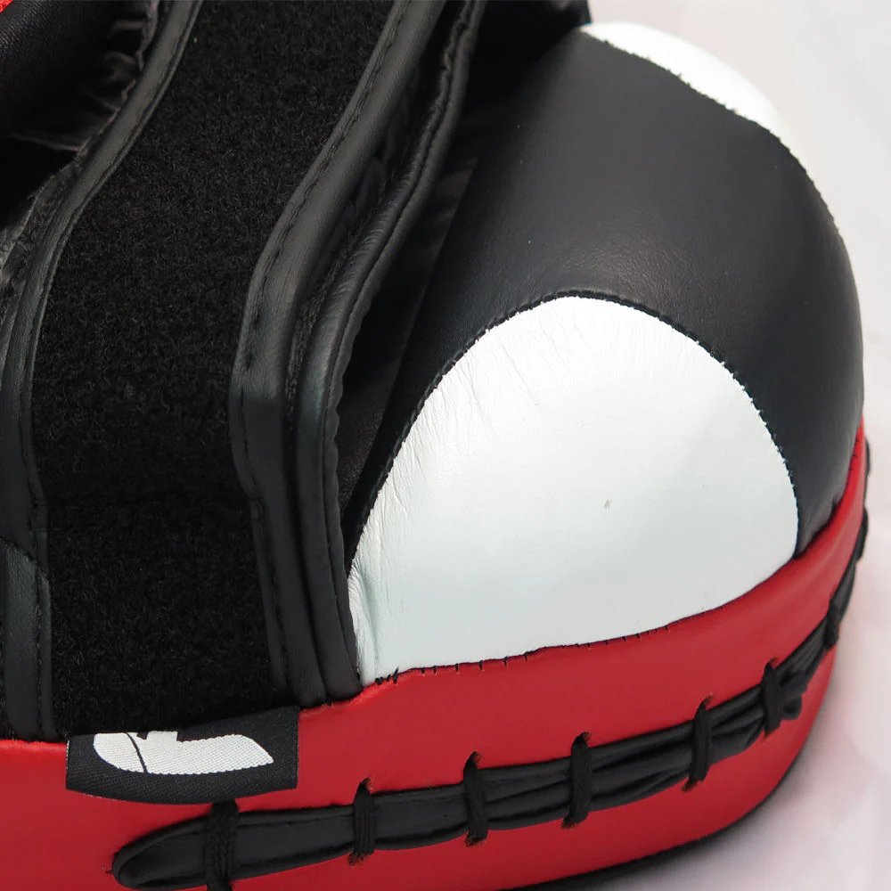 Fighter Medium Focus Mitts Leather - black/white/red, FFMS-01 - Image 4