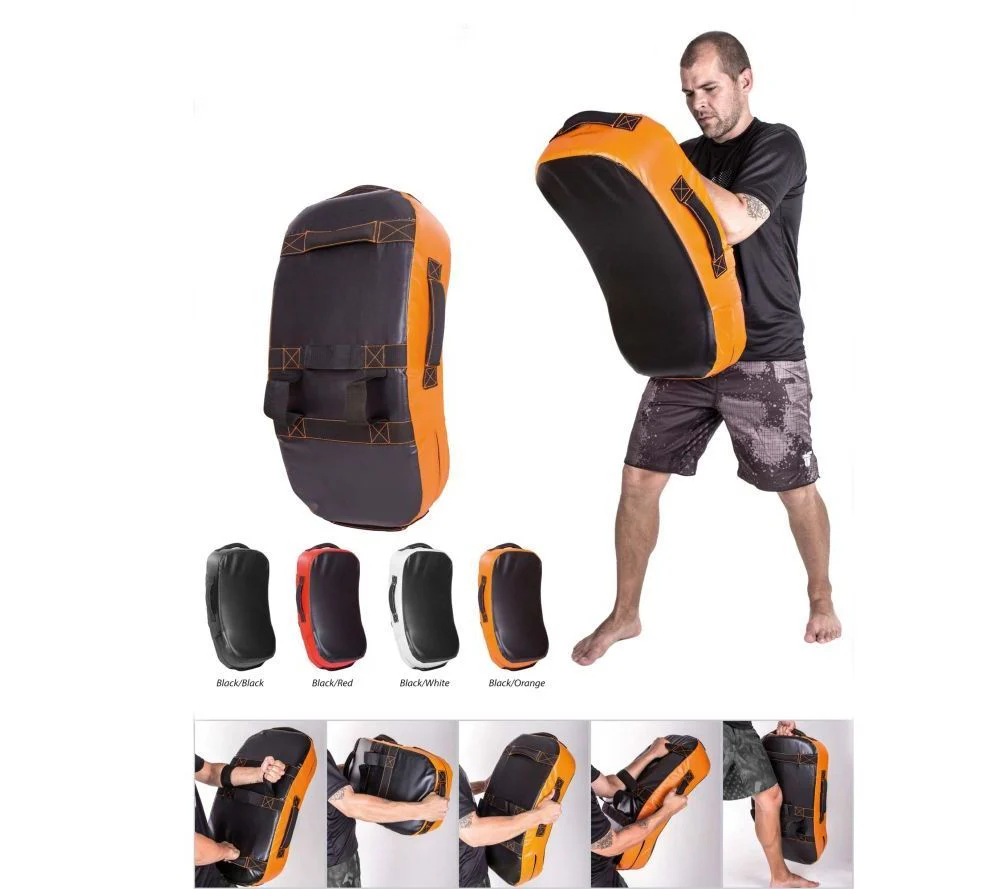 Fighter Curved Kicking Shield - MULTI GRIP - black/red, FKSH-02 - Image 4