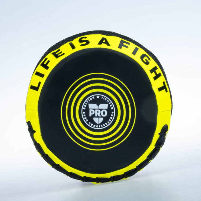 Fighter Round Shield Pro Small - black/neon, FSMPR-001-NB - Image 3