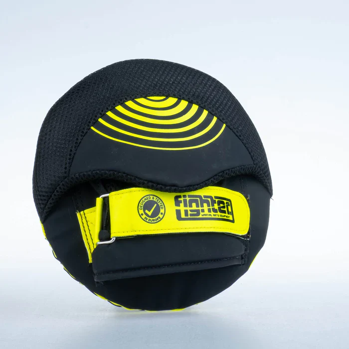 Fighter Round Shield Pro Small - black/neon, FSMPR-001-NB - Image 4