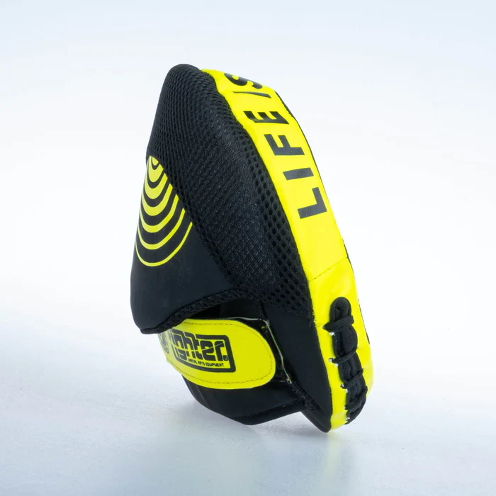 Fighter Round Shield Pro Small - black/neon, FSMPR-001-NB - Image 5
