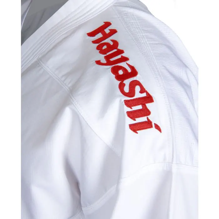 Hayashi WKF Karate-Gi Green - Red Embroidery, 0475-14 - Image 4