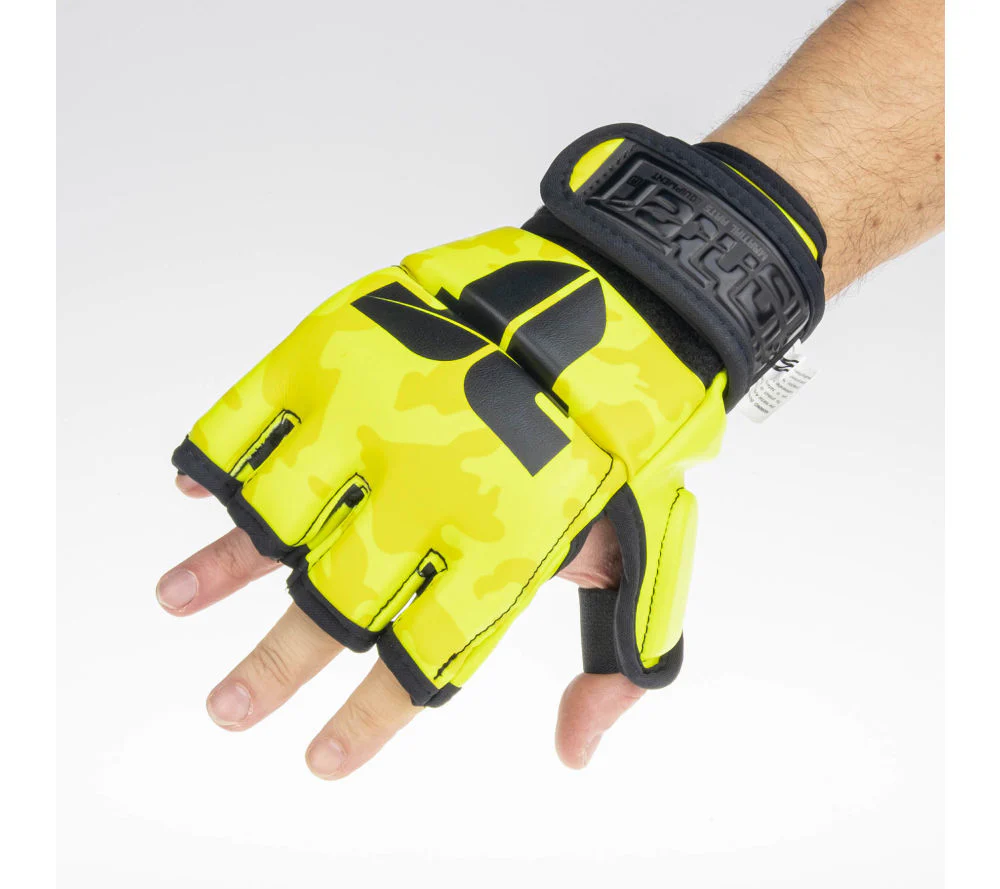 MMA gloves Fighter Competition - neon yellow/camo - Image 8