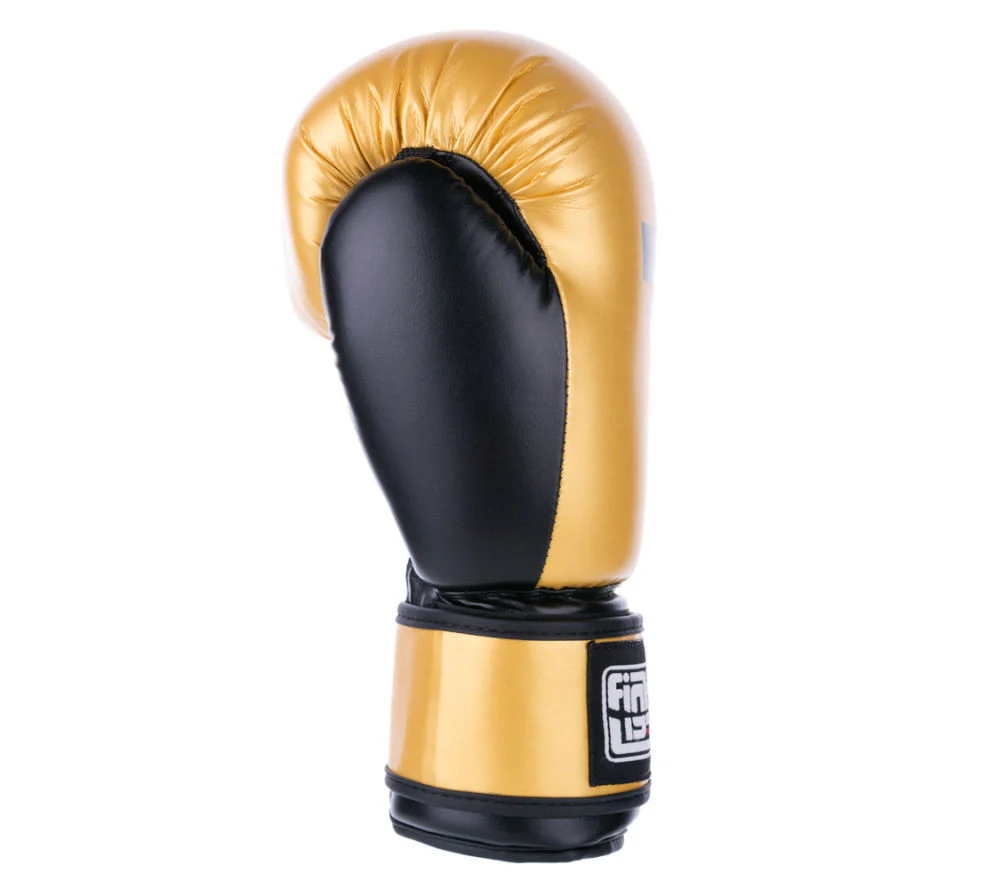 Fighter PU Basic Fighter Gloves - gold/black, 1376APUGL - Image 3
