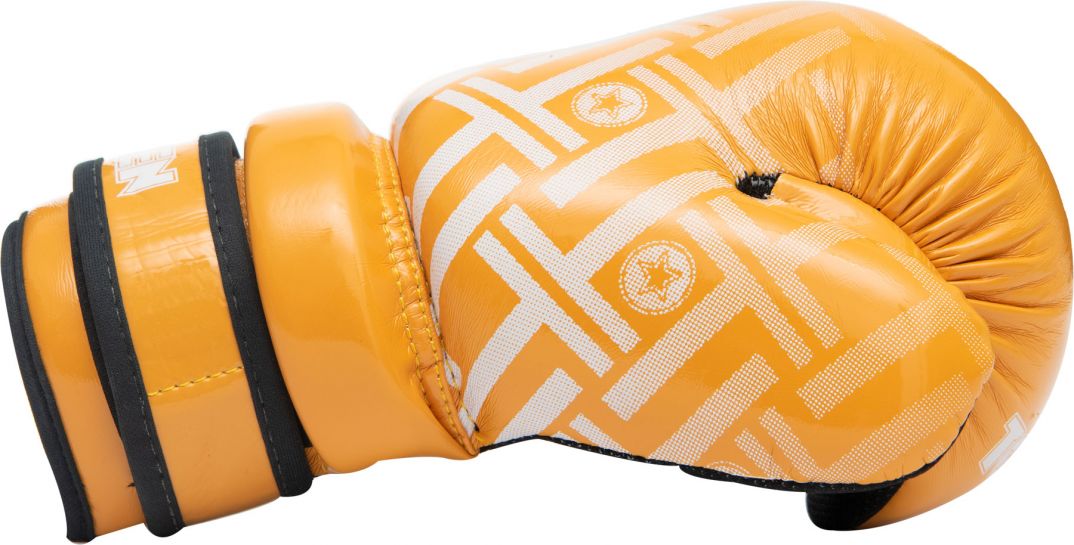 TOP TEN Glossy yellow/black Prism Pointfighter Open-Hand Gloves - Image 3