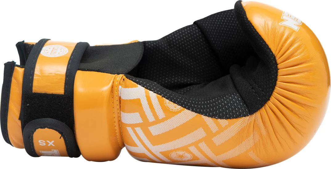 TOP TEN Glossy yellow/black Prism Pointfighter Open-Hand Gloves - Image 4
