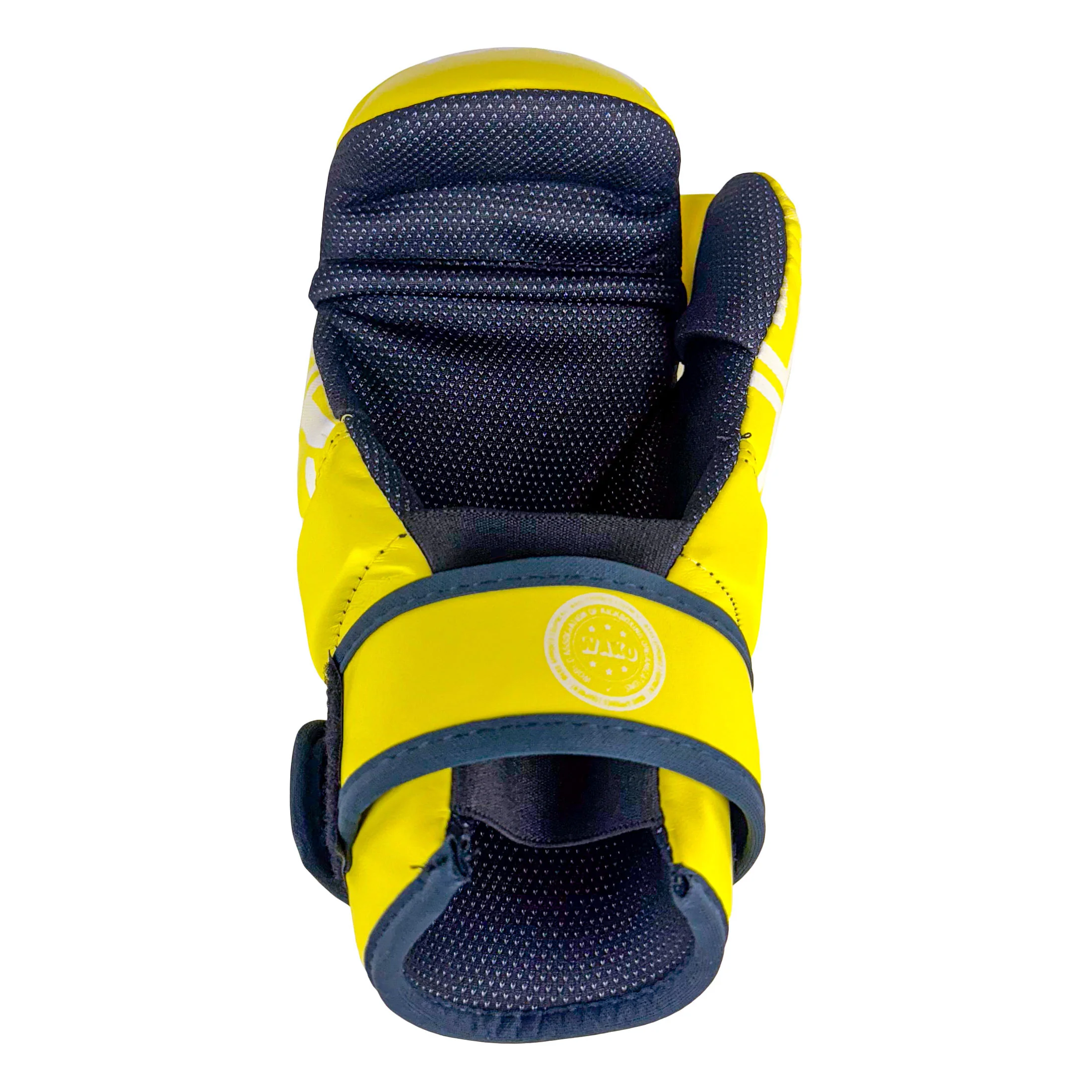 TOP TEN Glossy neon matte yellow /black Prism Pointfighter Open-Hand Gloves - Image 4