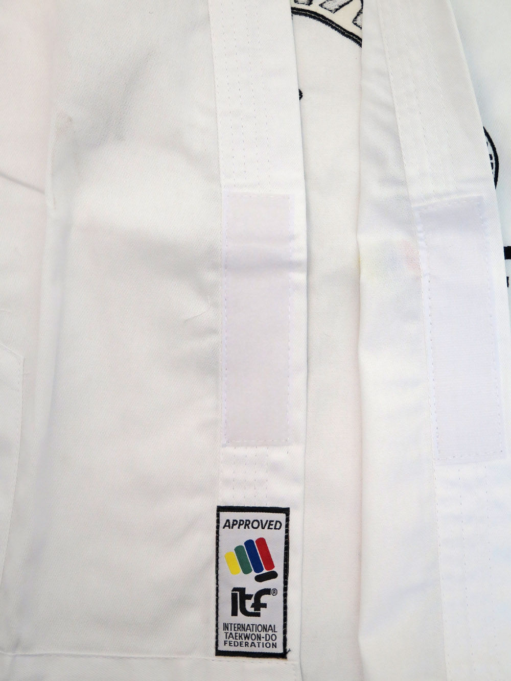 TOP TEN ITF KYONG student uniform - Embroidered White TKD Dobok, 16691-1 - Image 3