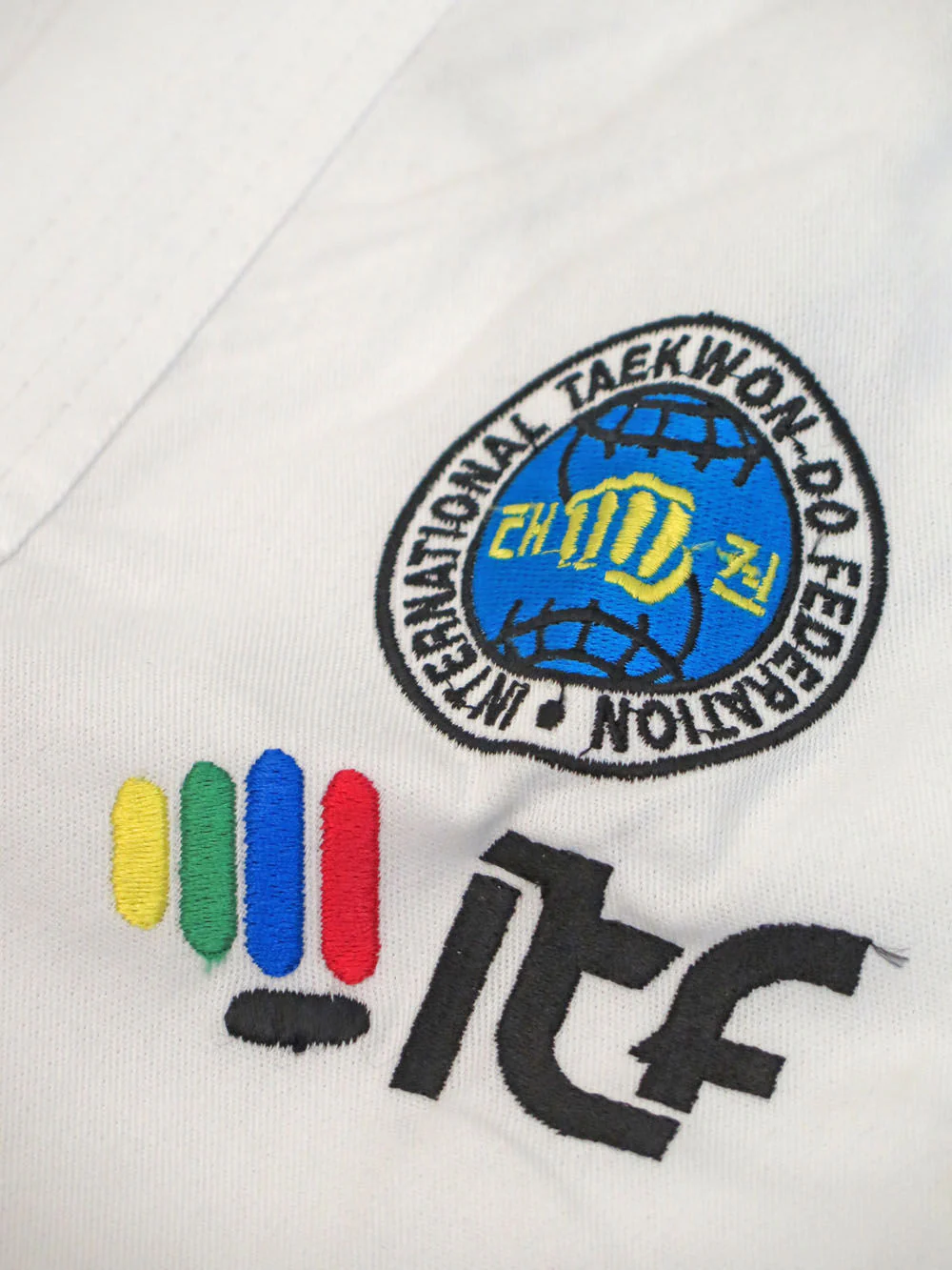 TOP TEN ITF KYONG student uniform - Embroidered White TKD Dobok, 16691-1 - Image 5